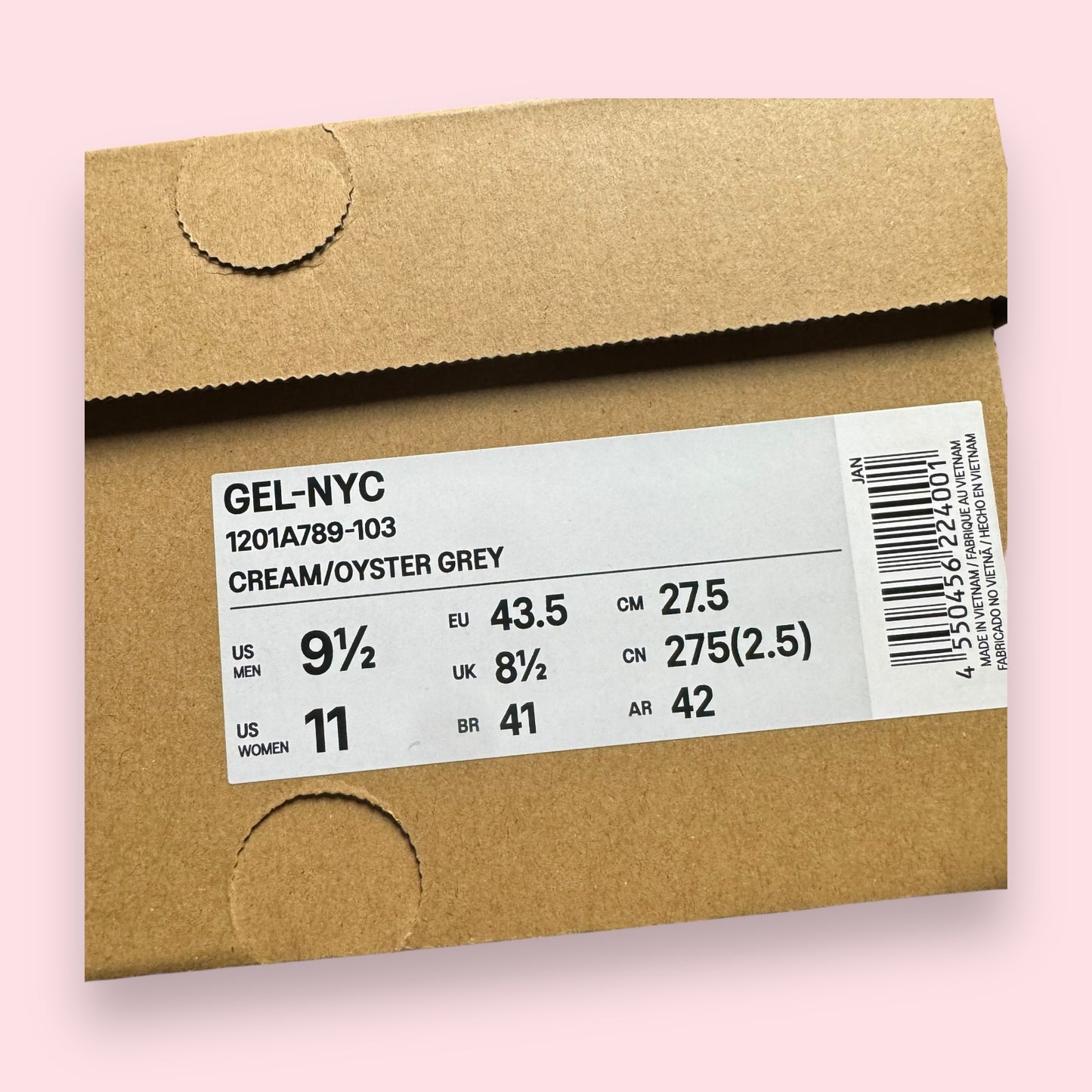 Asics Gel Nyc Grey Cream - 43.5