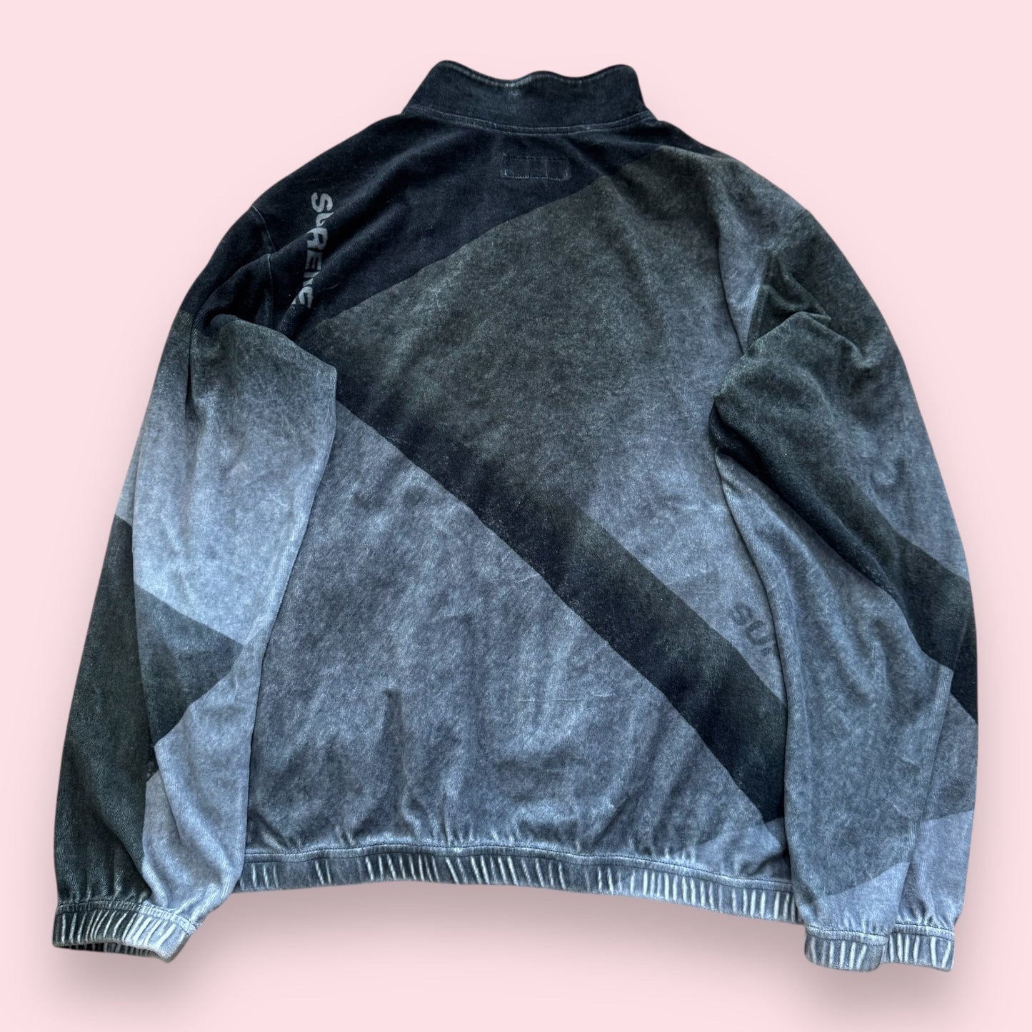 Supreme Geo Velour Black Jacket - M