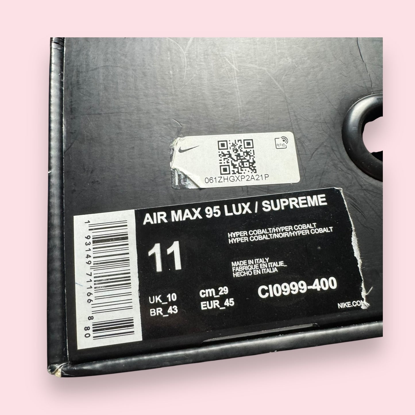 Air Max 95 Supreme Lux Blue - 45