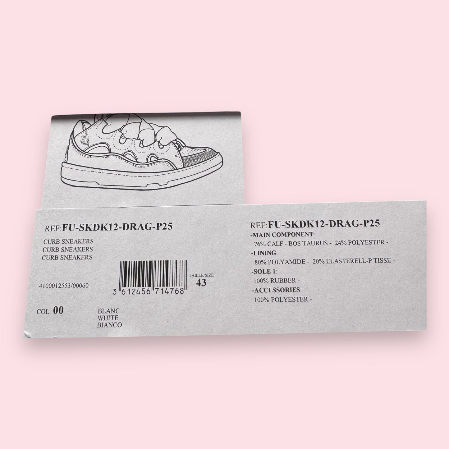 Lanvin Curb White - 43