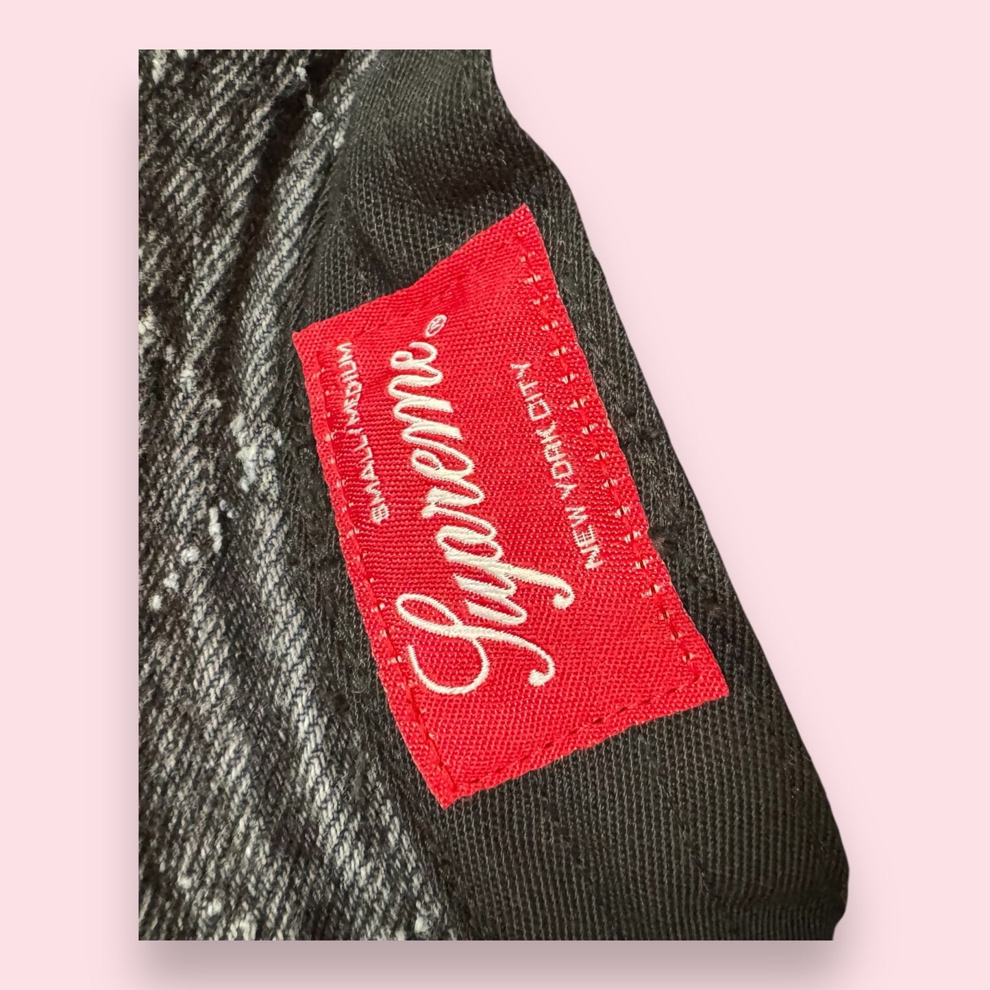 Supreme Bob Punched Denim Crusher Black - S/M