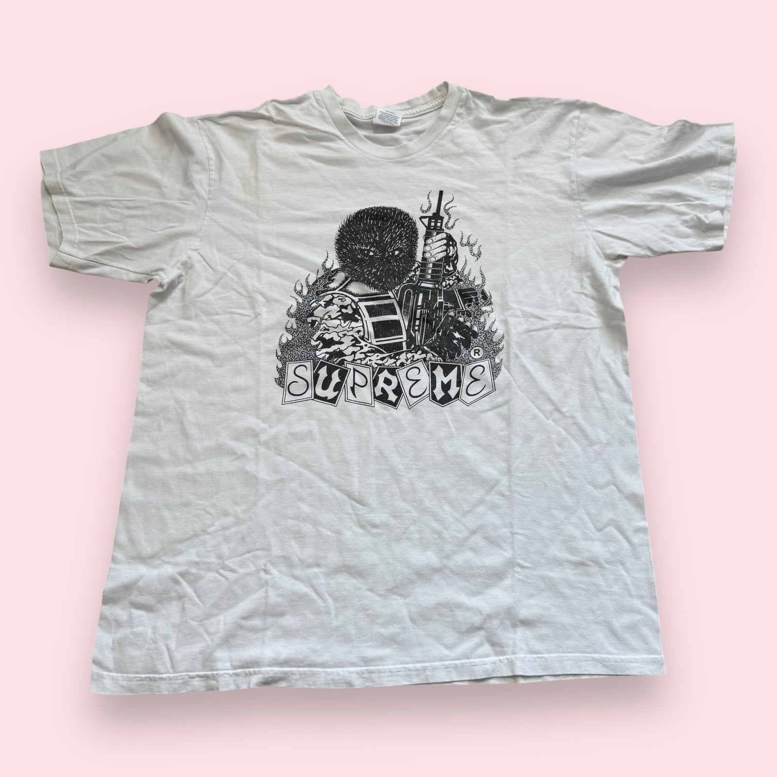 depop supreme jet tee white