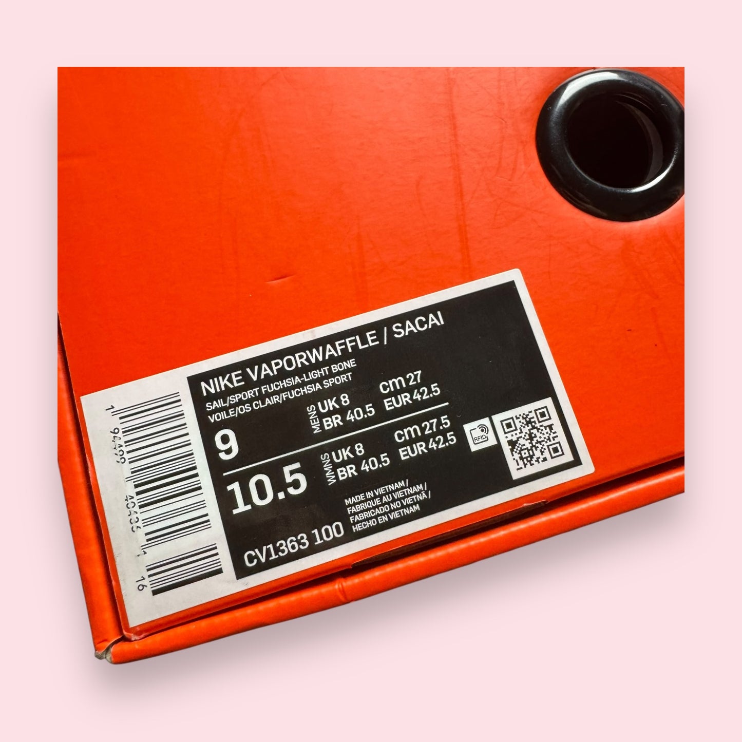 Sacai VaporWaffle Dark Iris - 42.5