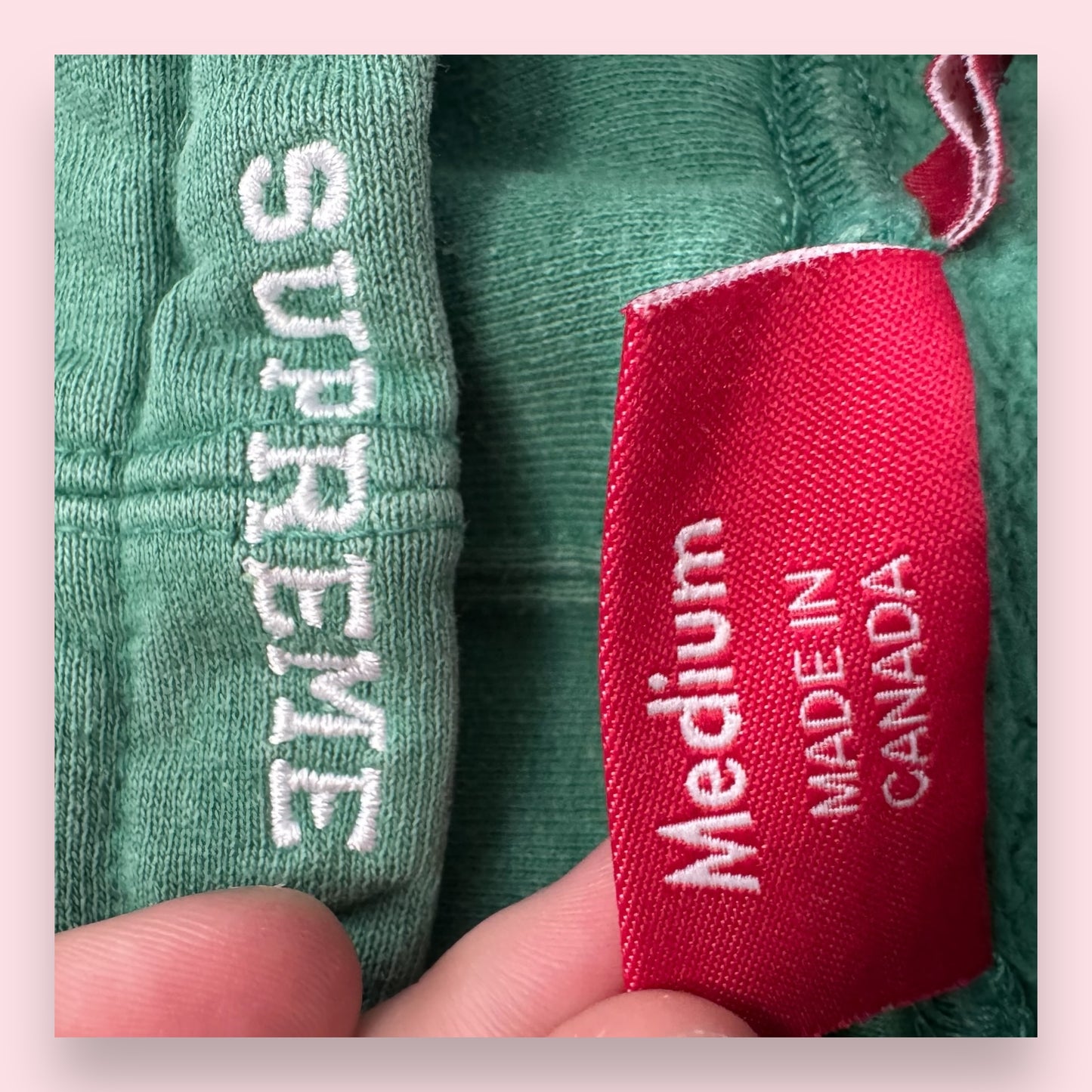Supreme Hoodie Franklin Green - M