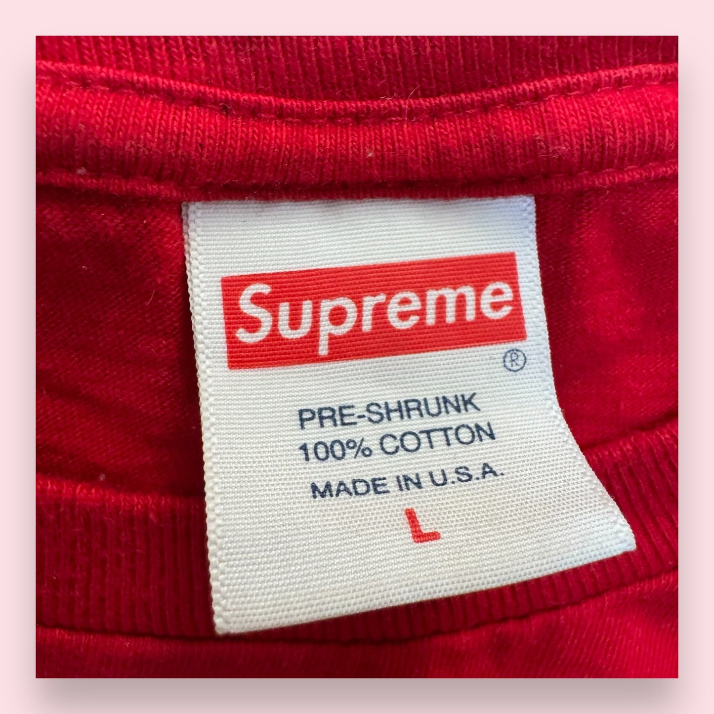 Supreme TEE Smile Red - L