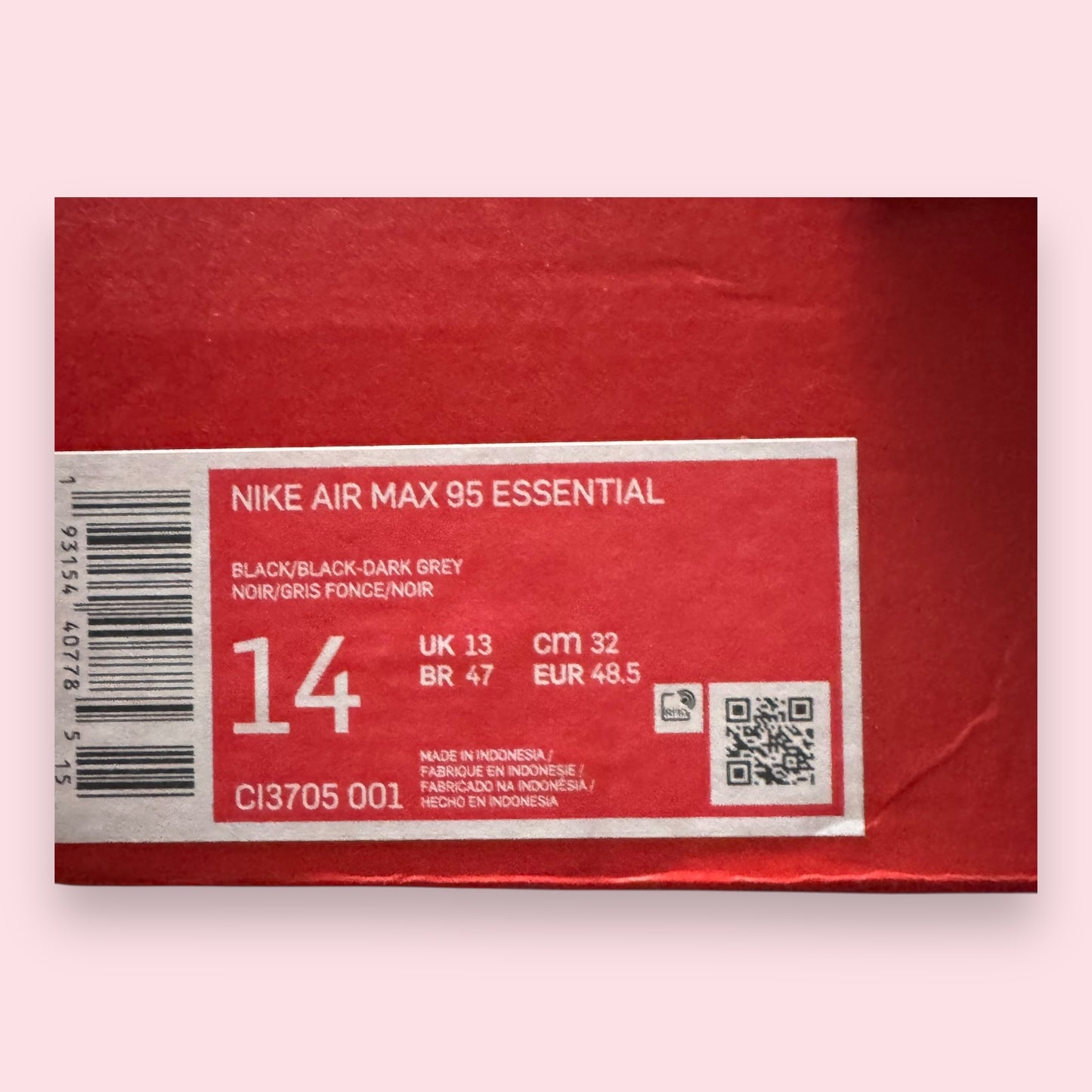 Air Max 95 Black - 48.5