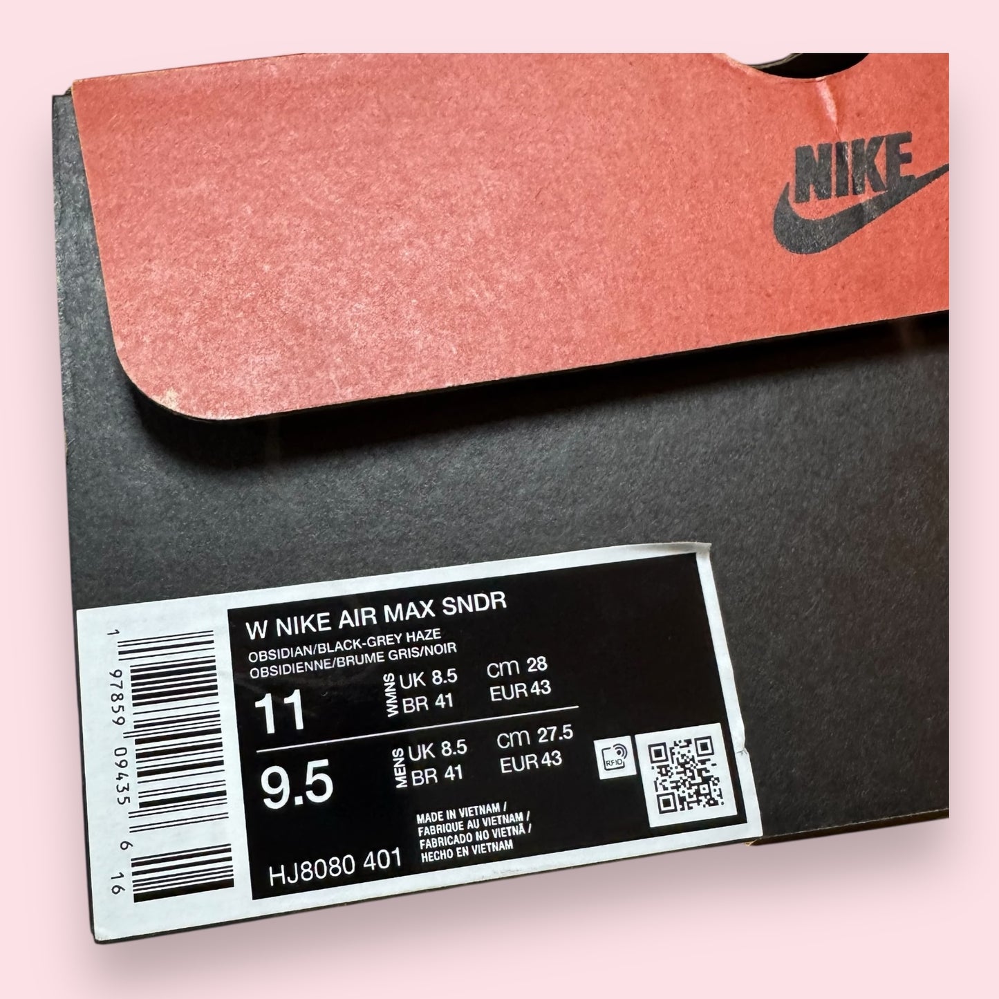 Air Max Sunder Obsidian - 43
