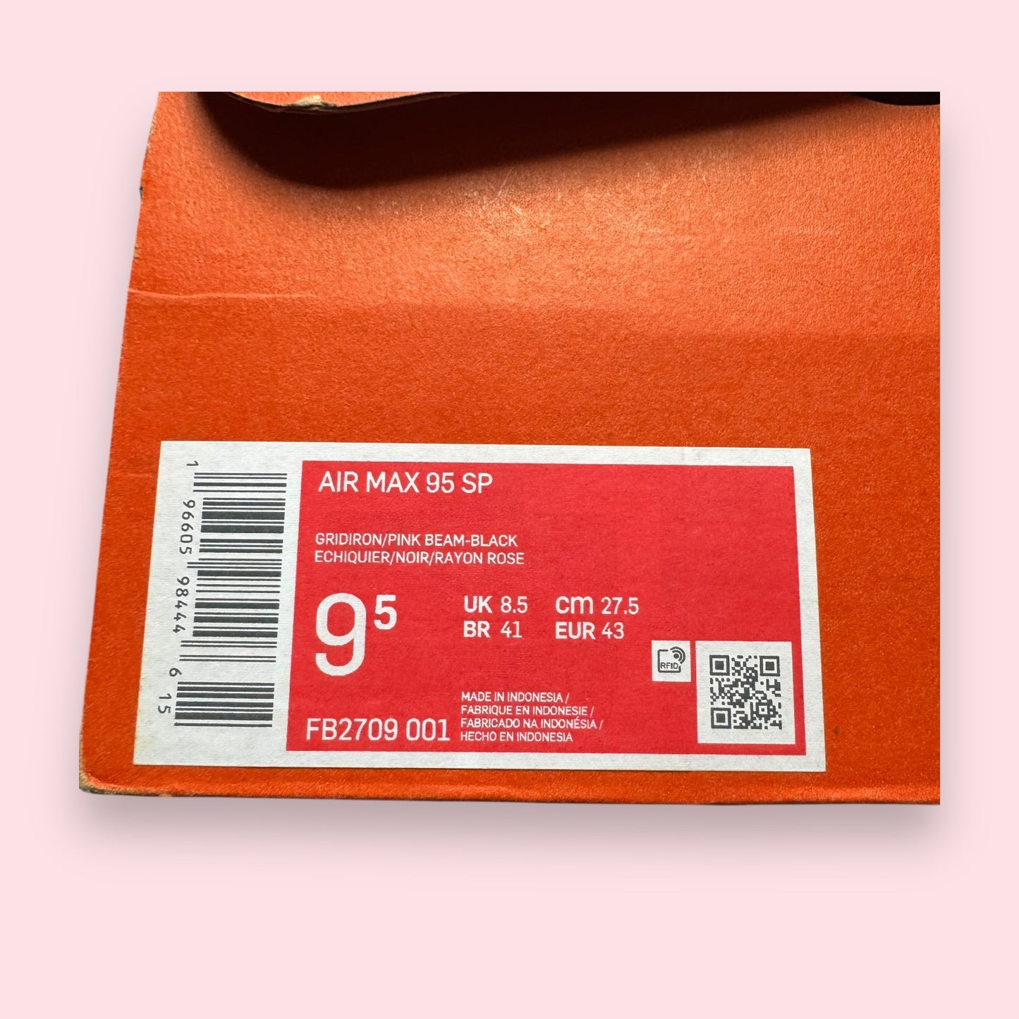 Air Max 95 Corteiz Pink - 43