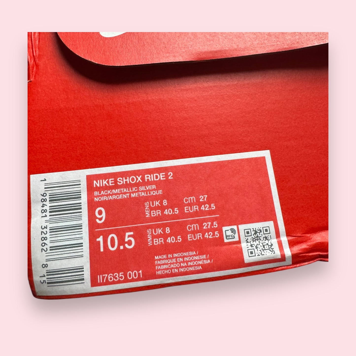 Shox Ride 2 Black Red - 42.5