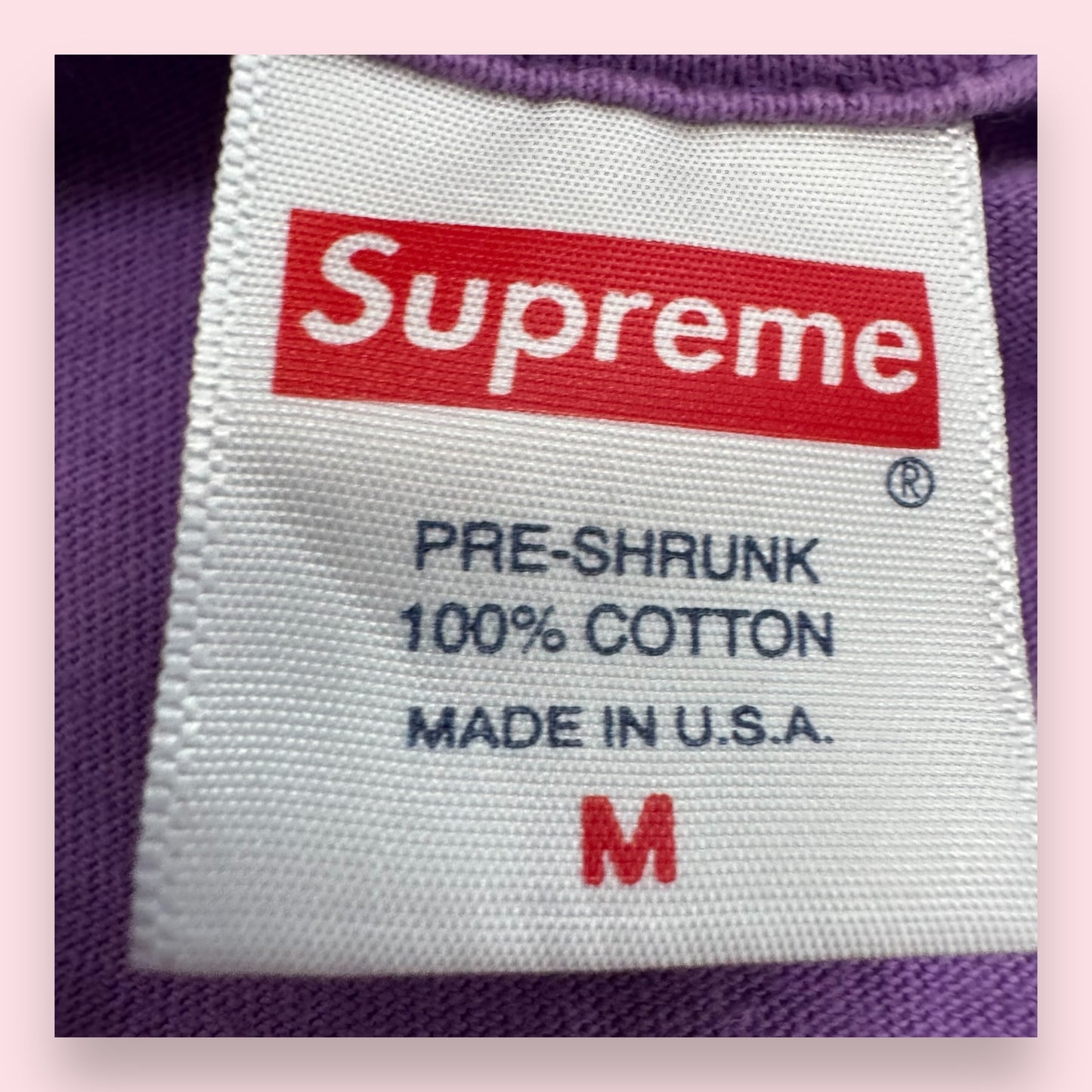 Supreme TEE Motion Logo Purple SS20 - M