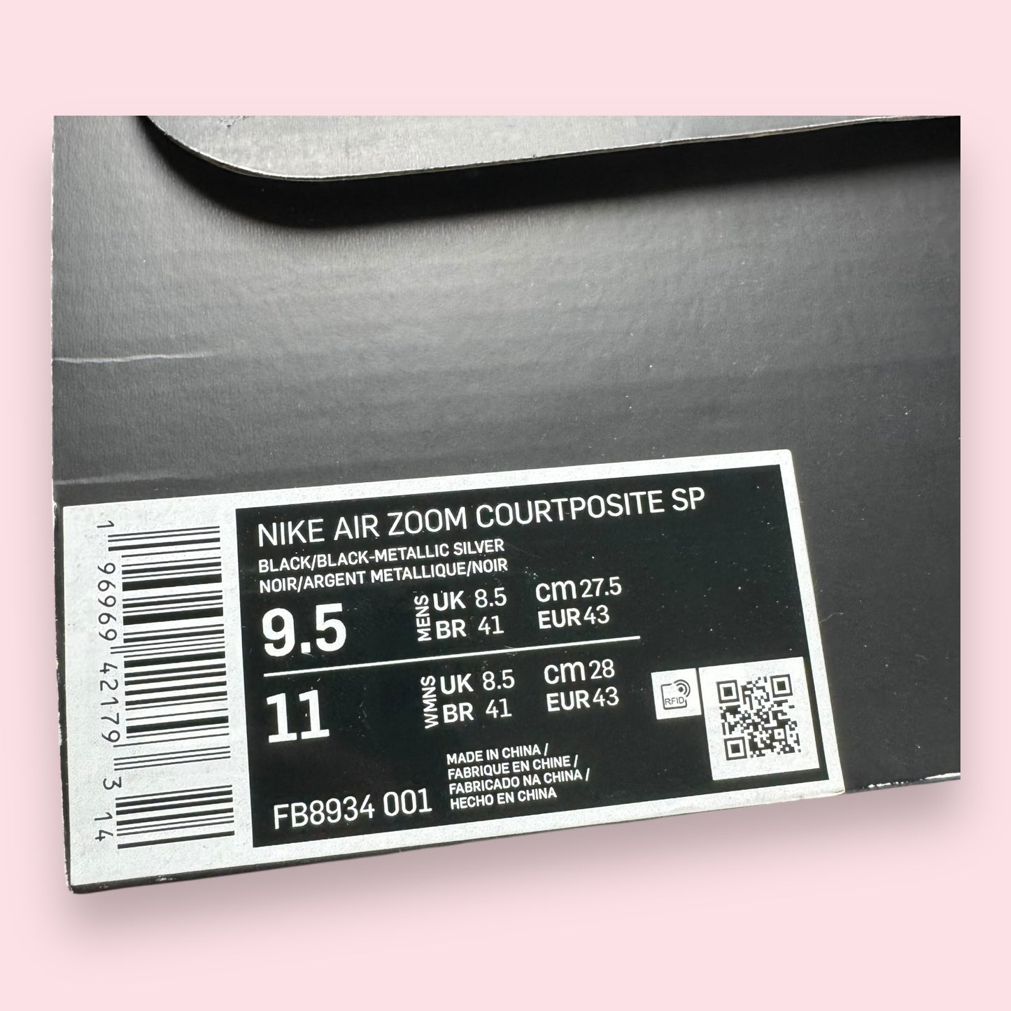 Air Max Zoom Courtposite Supreme Black - 43