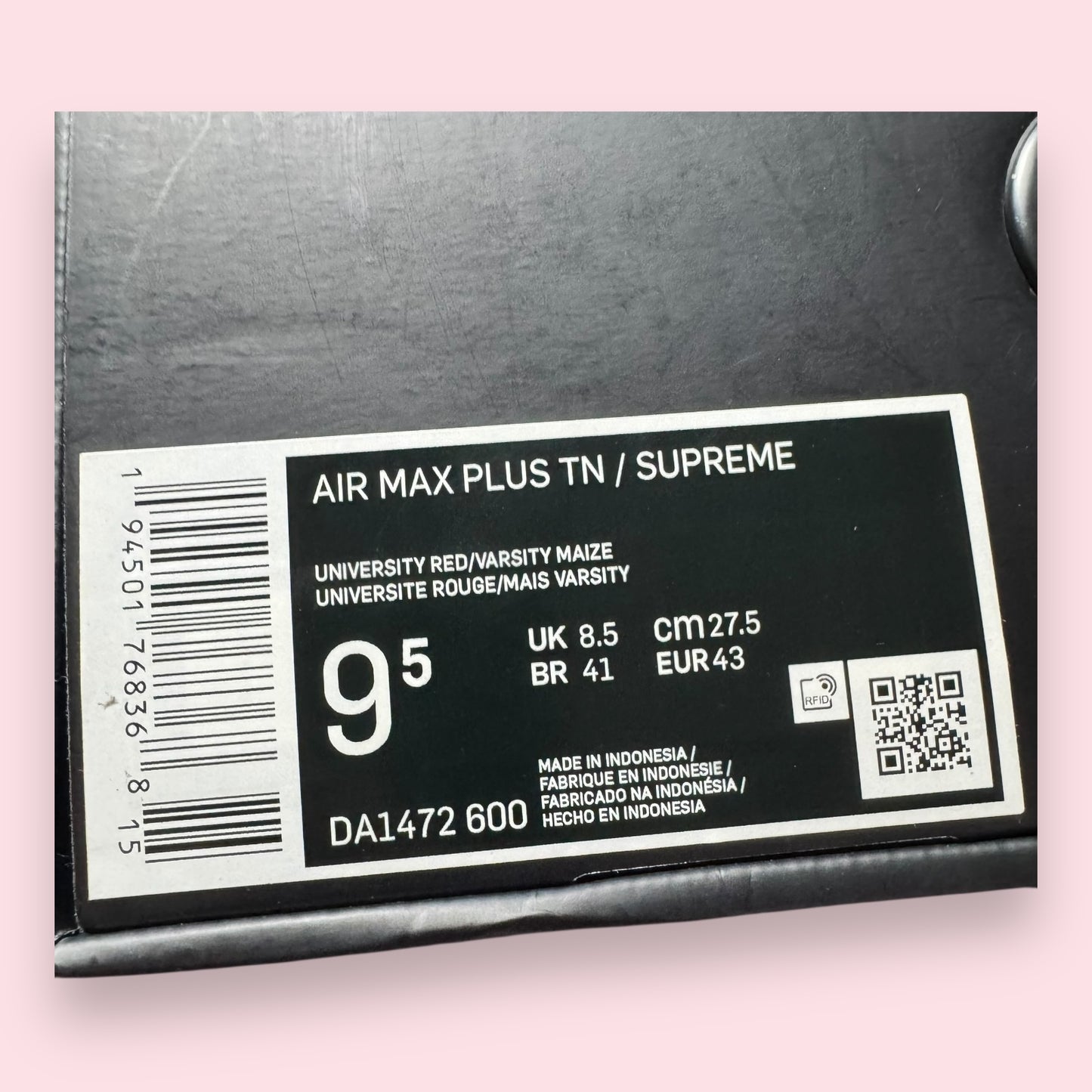 Air Max Plus TN Supreme Black Red - 43