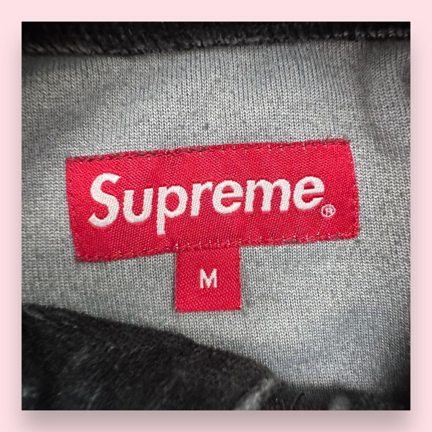 Supreme Geo Velour Black Jacket - M
