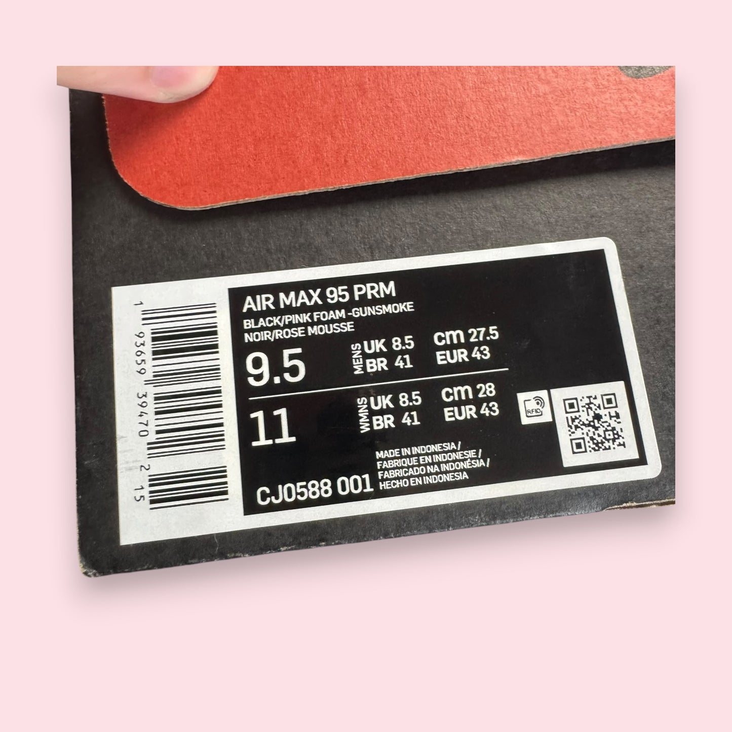 Air Max 95 Pink Foam - 43
