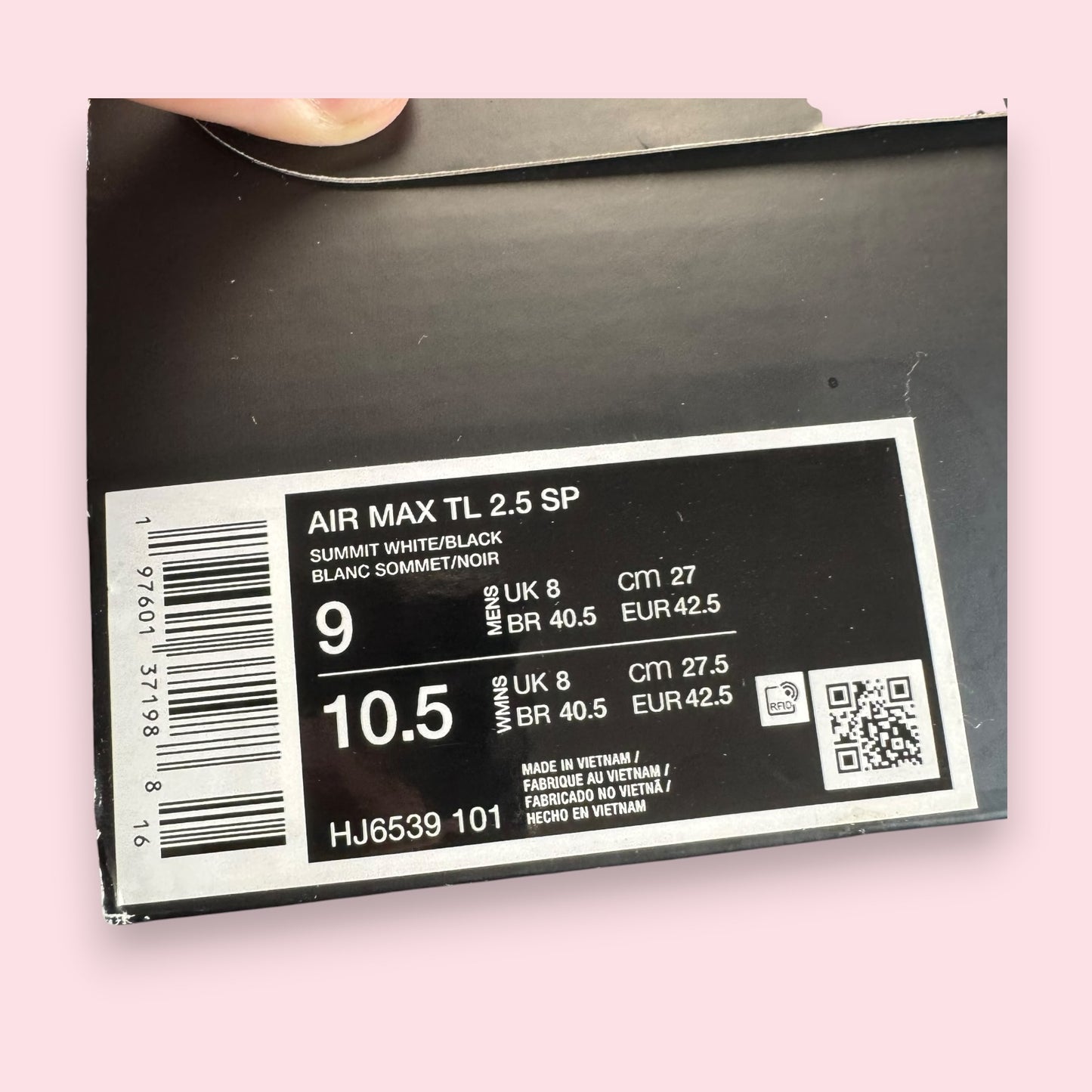 Air Max TL 2.5 CDG Comme des Garçons Black White - 42.5