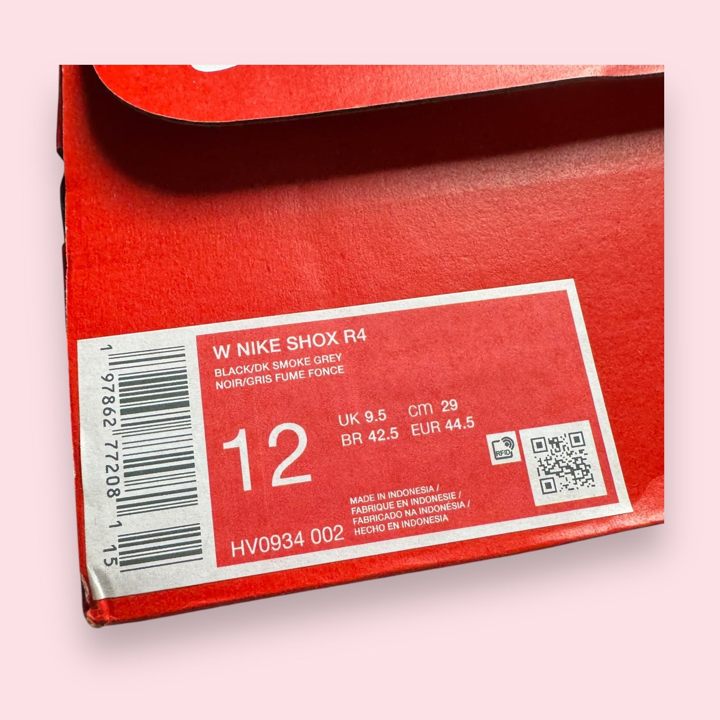 Shox R4 Black Floral - 44.5