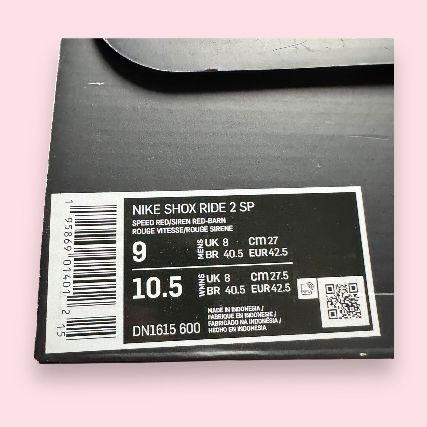 Shox Ride 2 Supreme Red - 42.5