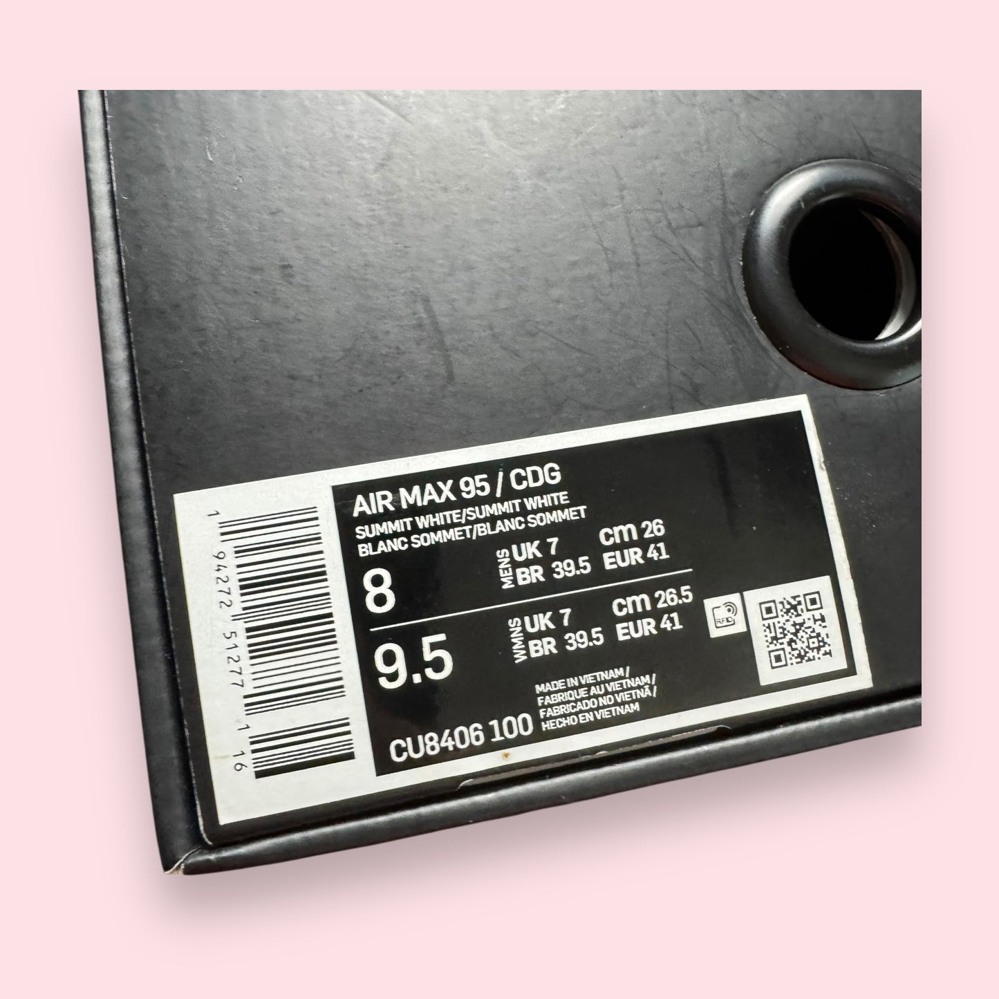 Air Max 95 Comme des Garcons CDG White - 41