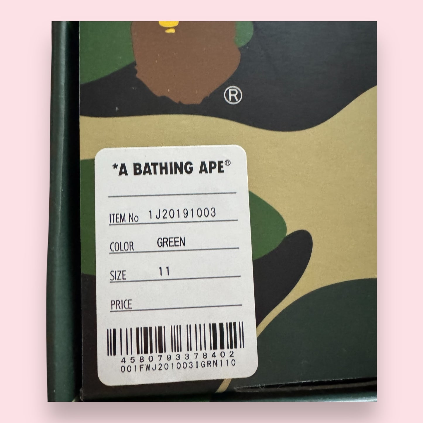 Bape Sk8 Green White Patent - 45