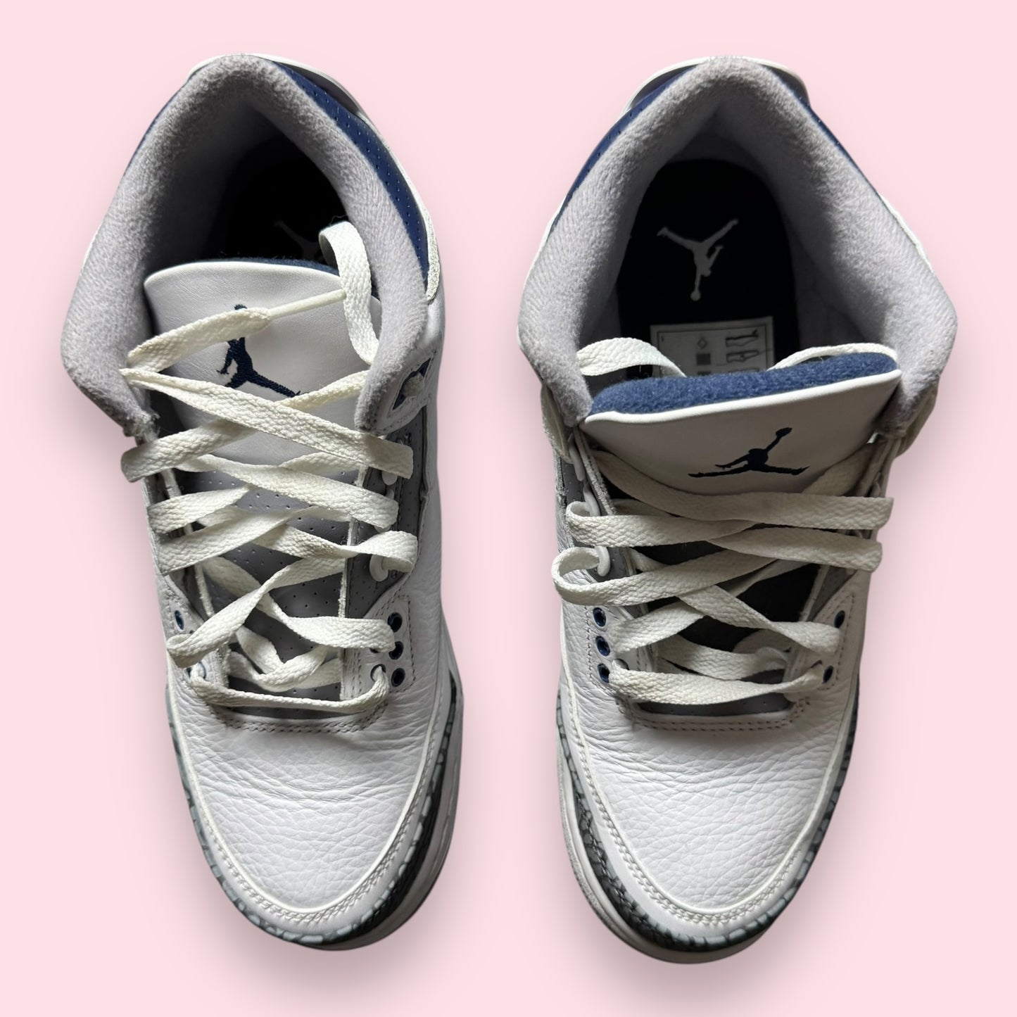 Jordan 3 White Navy - 39