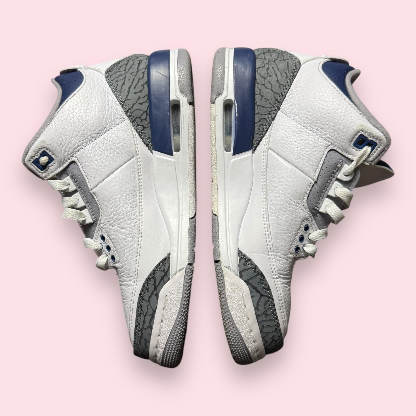 Jordan 3 White Navy - 39