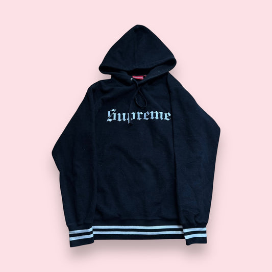 Supreme Hoodie Fleece Black - M