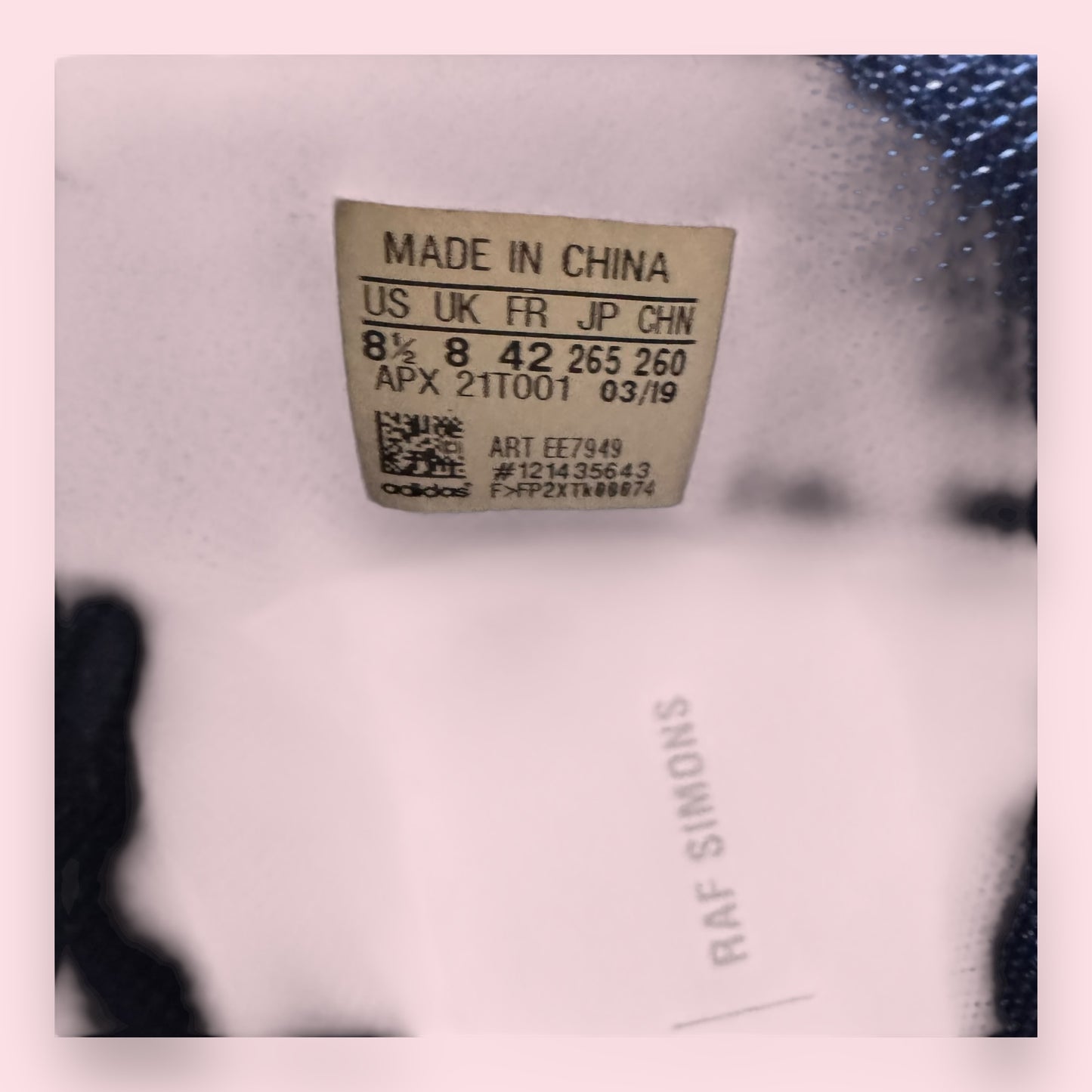 Adidas Raf Simons Ozweego Blue Chrome - 42