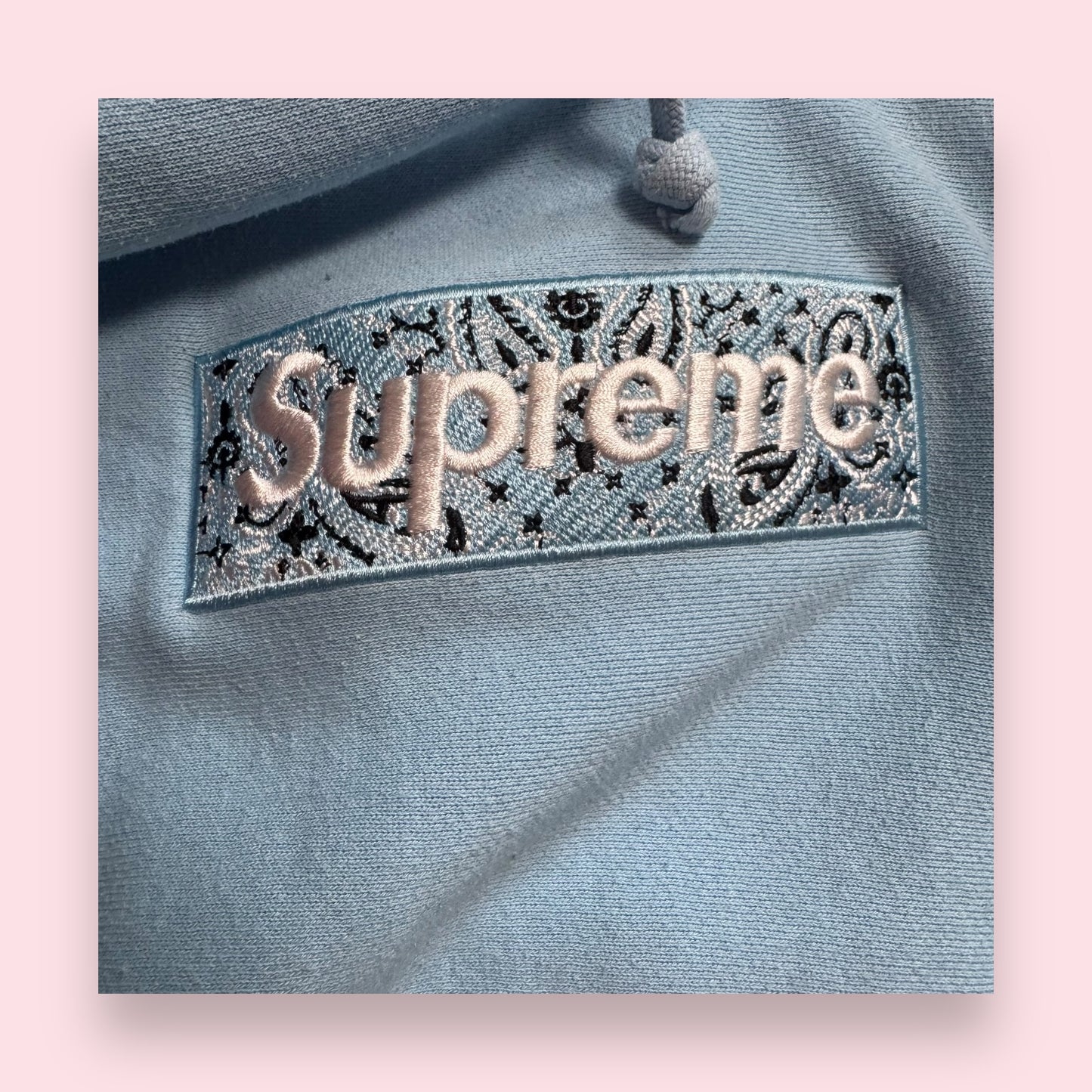 Supreme Box Logo Bandana Bleu - L