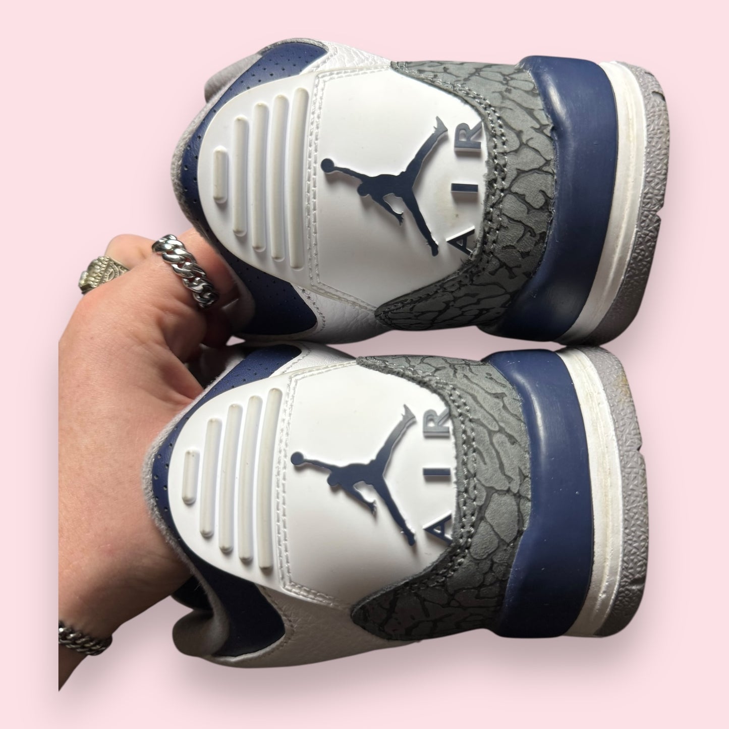 Jordan 3 White Navy - 39