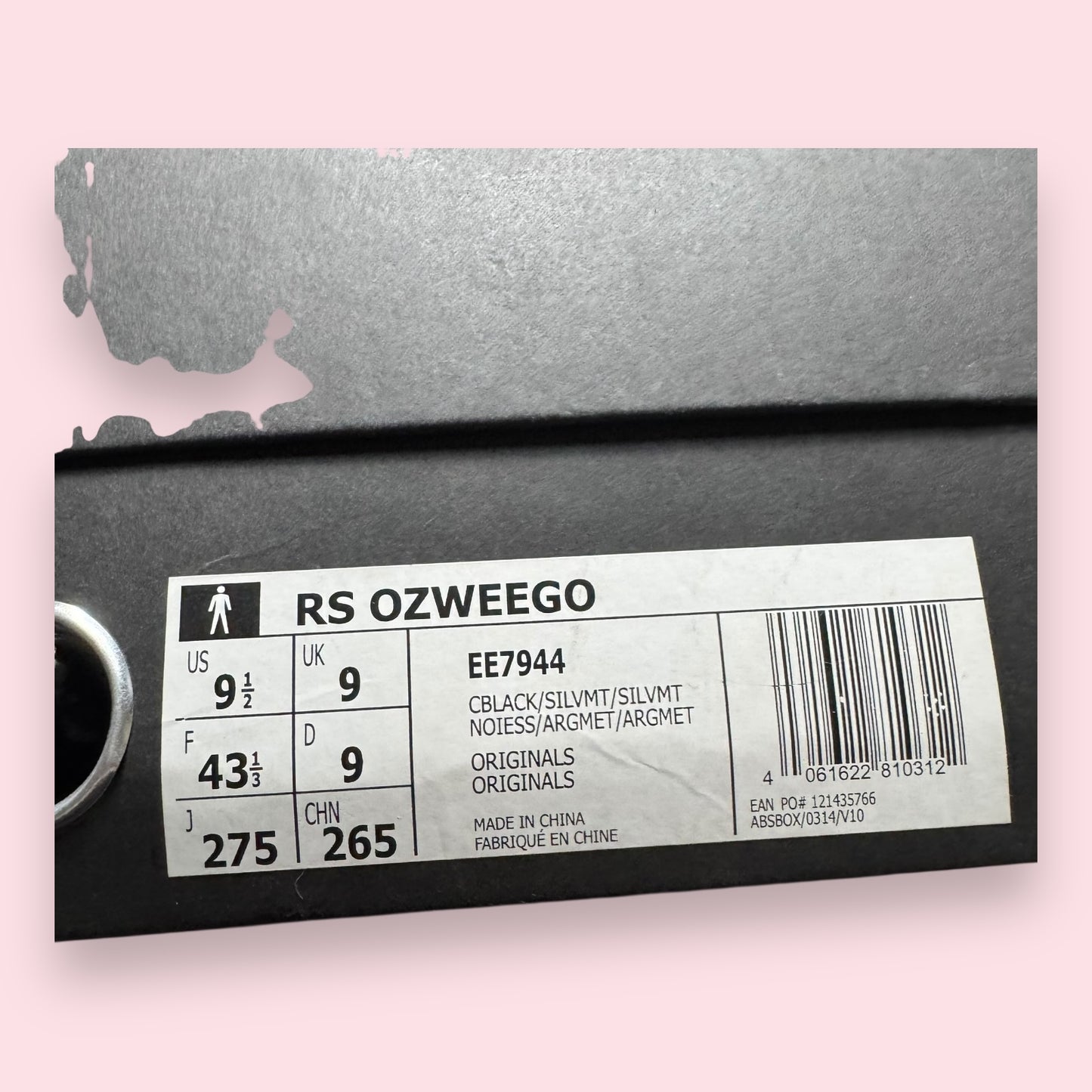 Adidas Ozweego Raf Simons Black Silver - 43