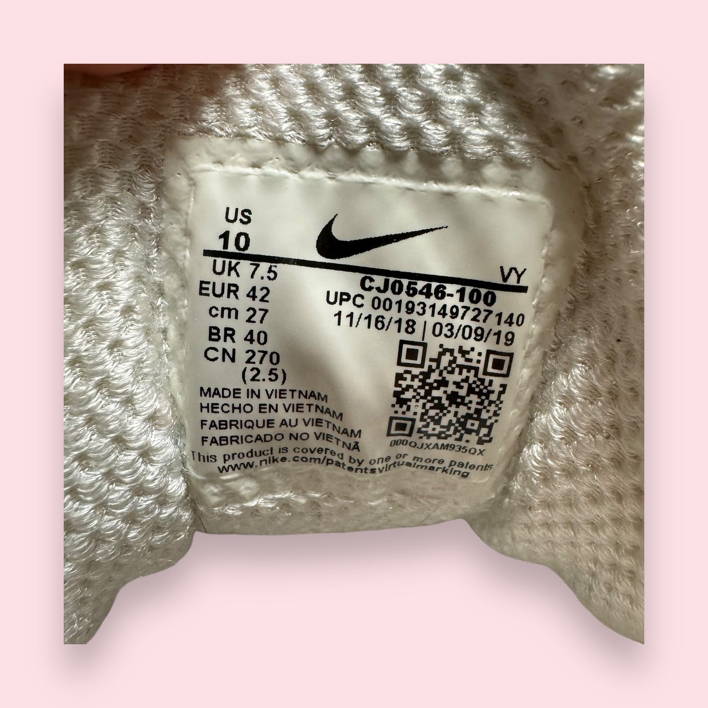 Shox TL Comme des Garcons CDG White - 42