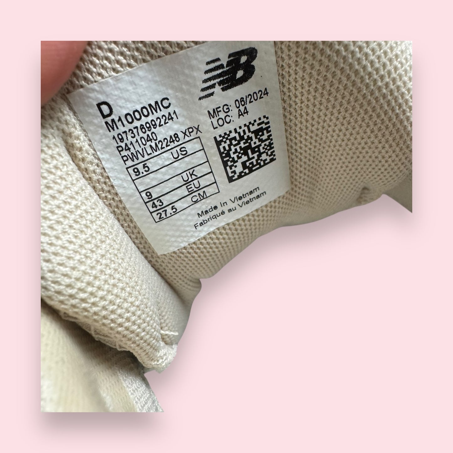 New Balance 1000 Pink/Green/Beige - 43