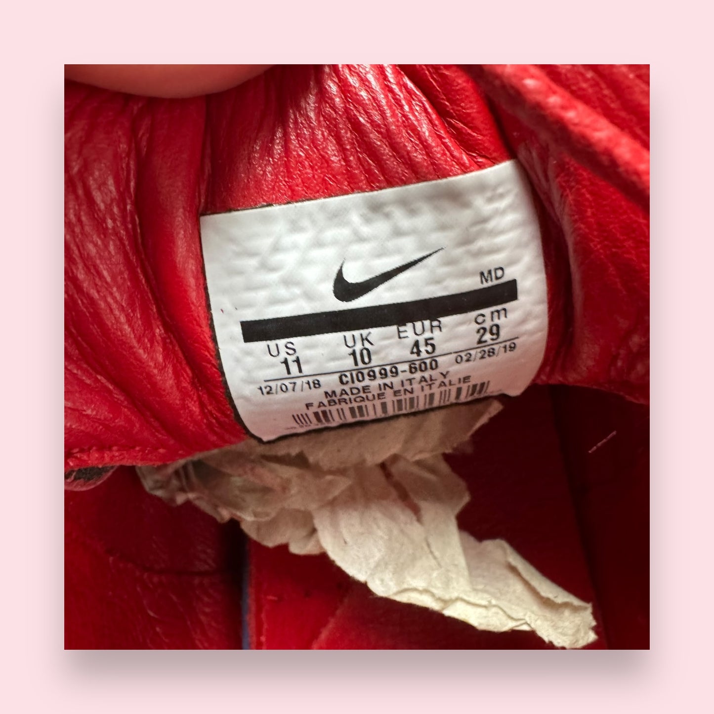 Air Max 95 Lux Supreme Red - 45