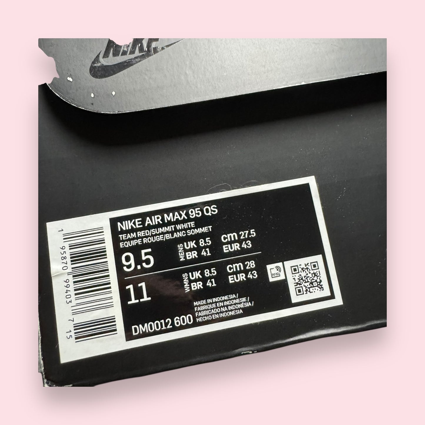 Air Max 95 Anatomy Of Air Pink - 43