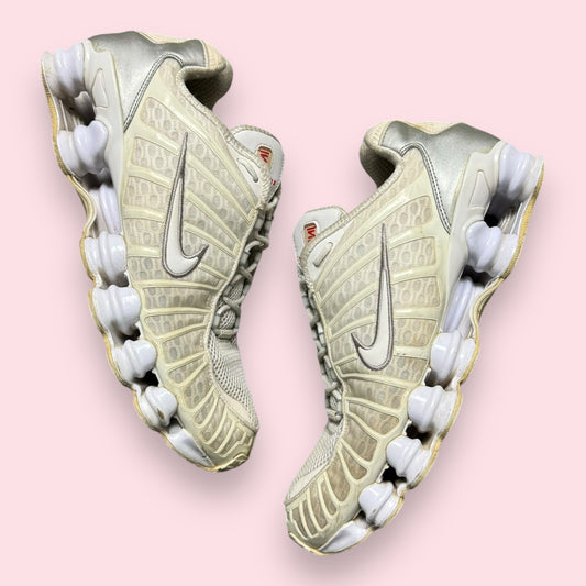 Nike Shox TL White Metallic Silver - 45.5