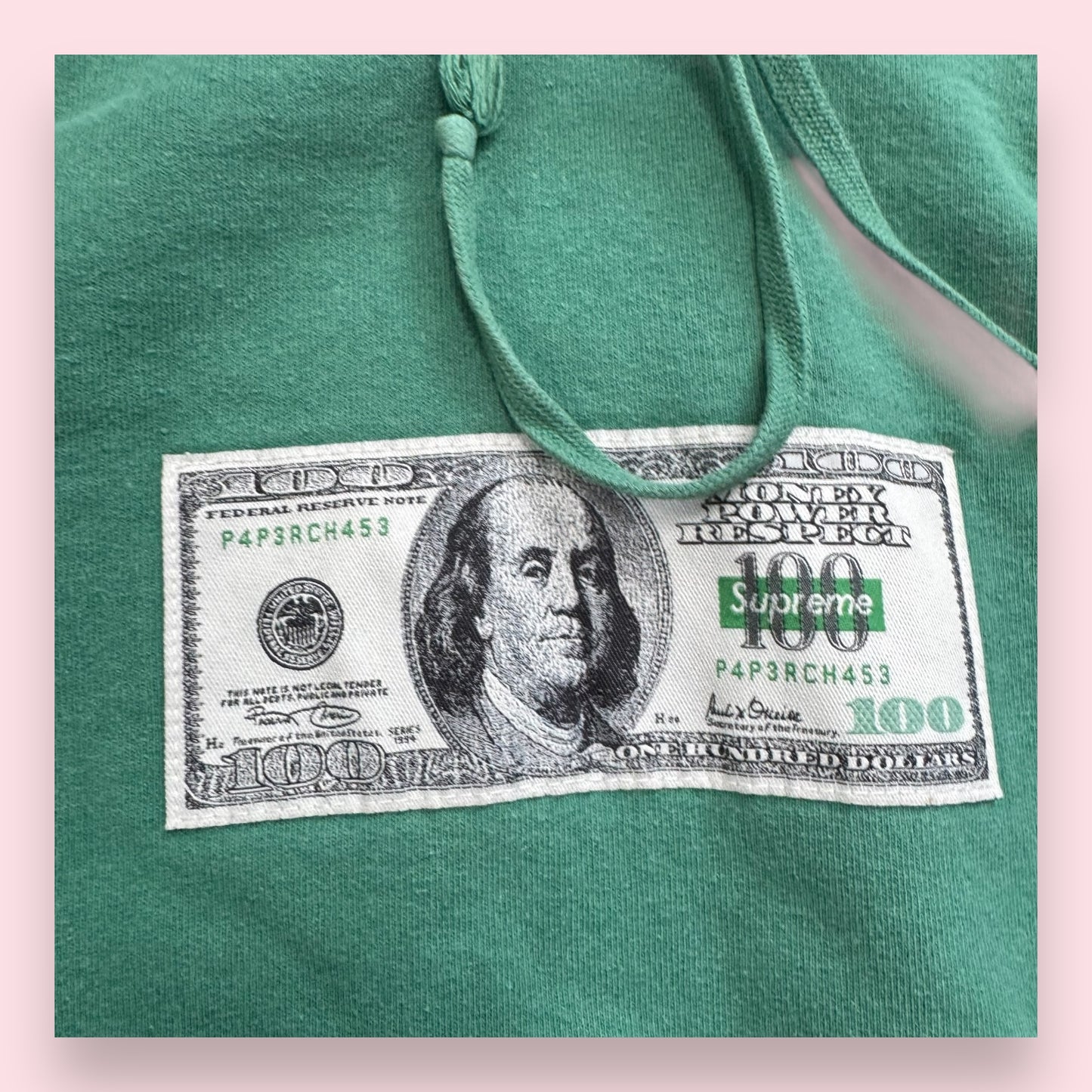 Supreme Hoodie Franklin Green - M