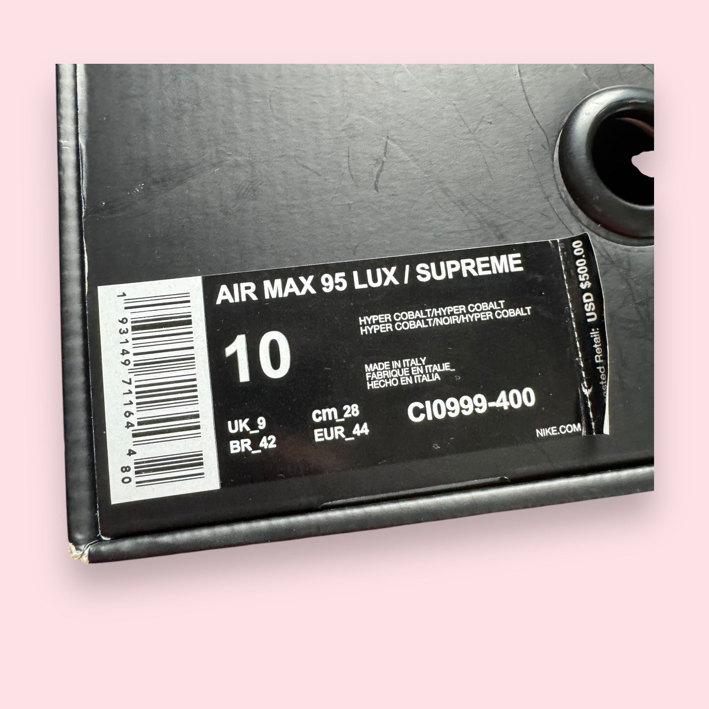 Air Max 95 Lux Supreme Blue - 44