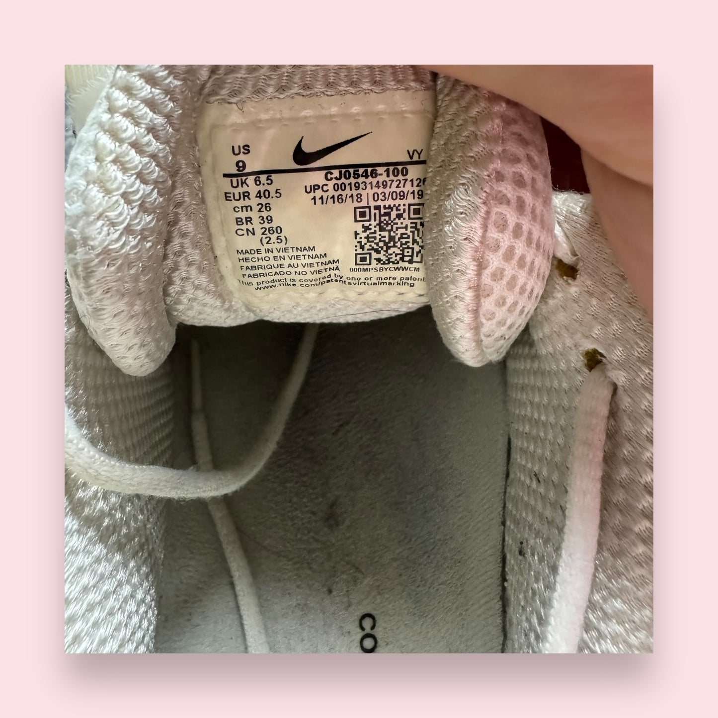 Shox TL Comme des garcons CDG White - 40.5