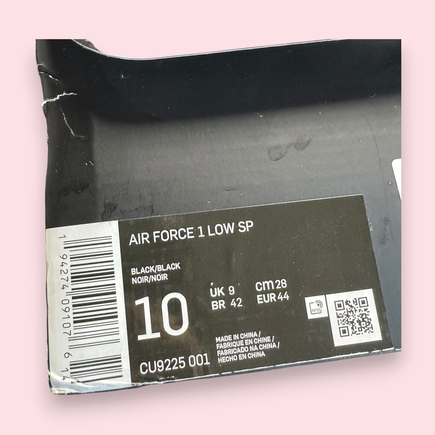 Air Force 1 Supreme Black - 44