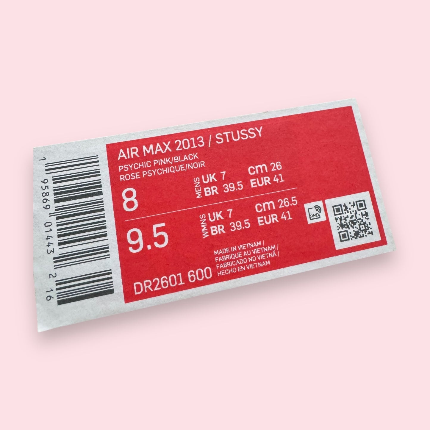 Air Max 2013 Stussy Pink - 41